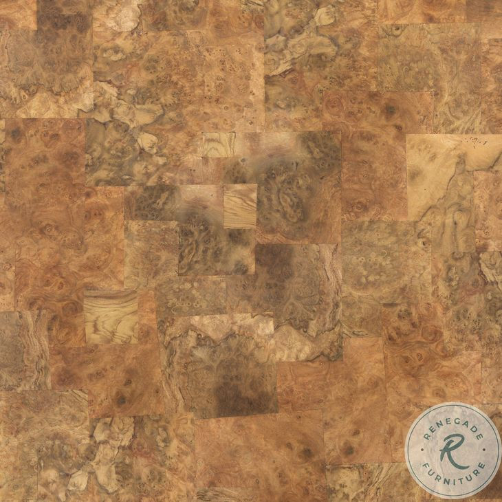 Blanco Warm Umber Burl Square Coffee Table