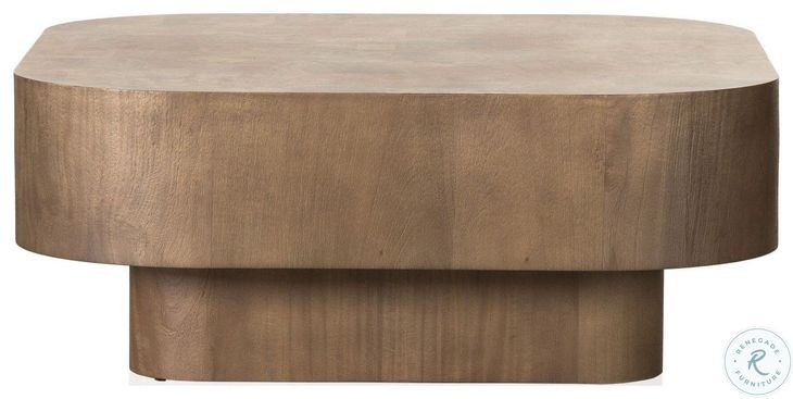 Blanco Warm Umber Burl Square Coffee Table