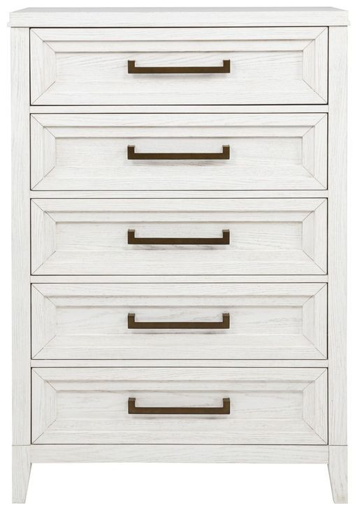 Marielle Distressed White Chest