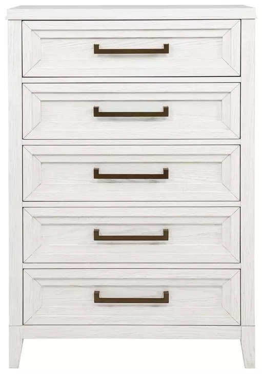 Marielle Distressed White Chest