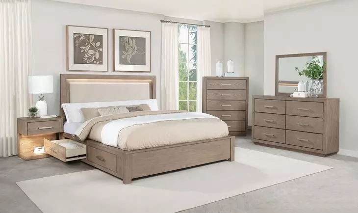 Kenora Barley Brown 5 Drawer Chest