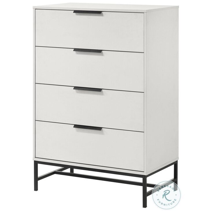 Sonora White Queen Upholstered Panel Bedroom Set from Coaster Furniture