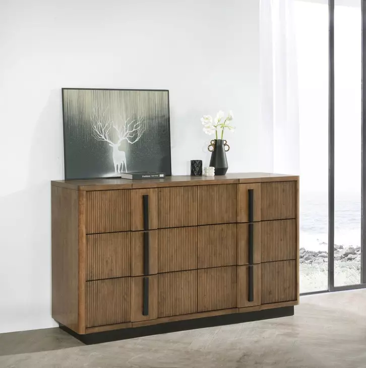 Terrace Ash Brown 6 Drawer Dresser