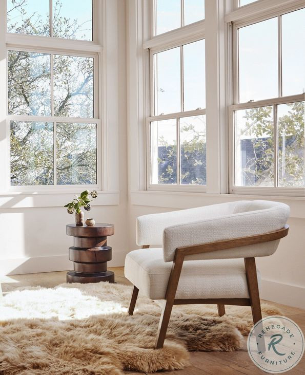 Dexter Gibson White Performance Fabric Chair