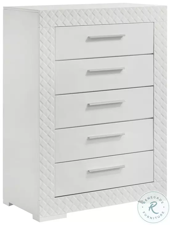Ives White High Gloss Chest