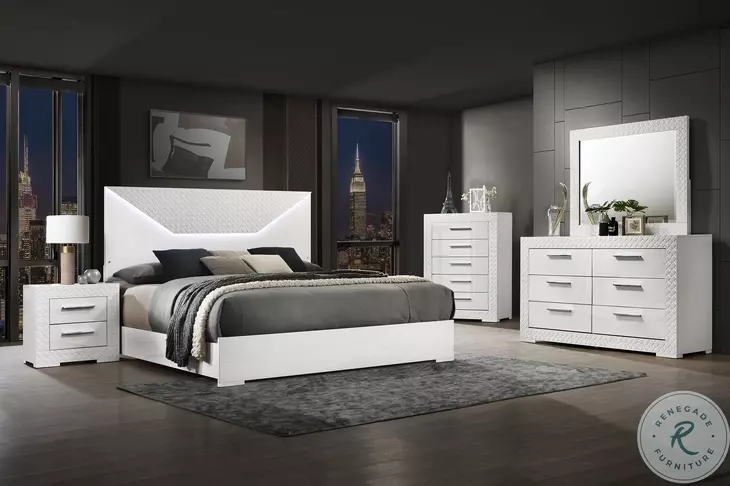 Ives White High Gloss Chest