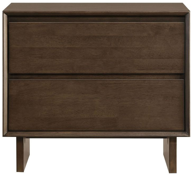 Glenwood Warm Brown 2 Drawer Nightstand