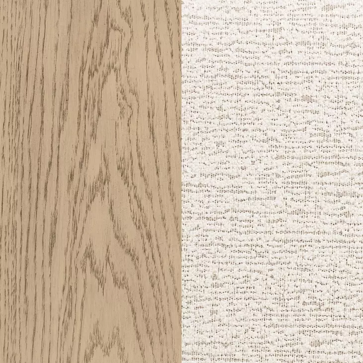 Kailani Beige Oak California King Upholstered Platform Bed