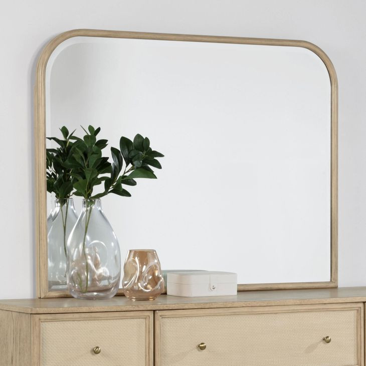 Kailani Beige Oak Dresser Mirror