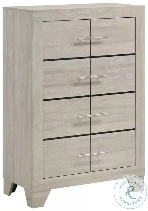 Trenton Rustic Cream 4 Drawer Chest