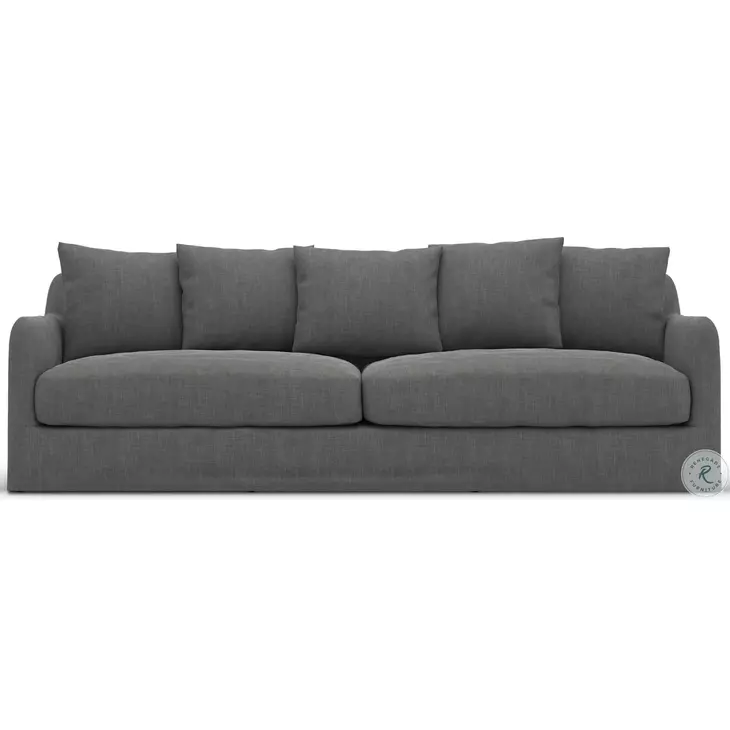 Dade Charcoal Performance Fabric Outdoor Sofa