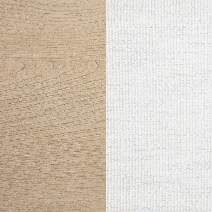 Ladera Light Elm King Upholstered Panel Bed