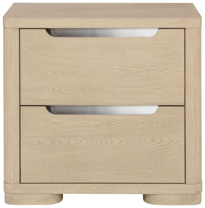 Ladera Light Elm 2 Drawer Nightstand