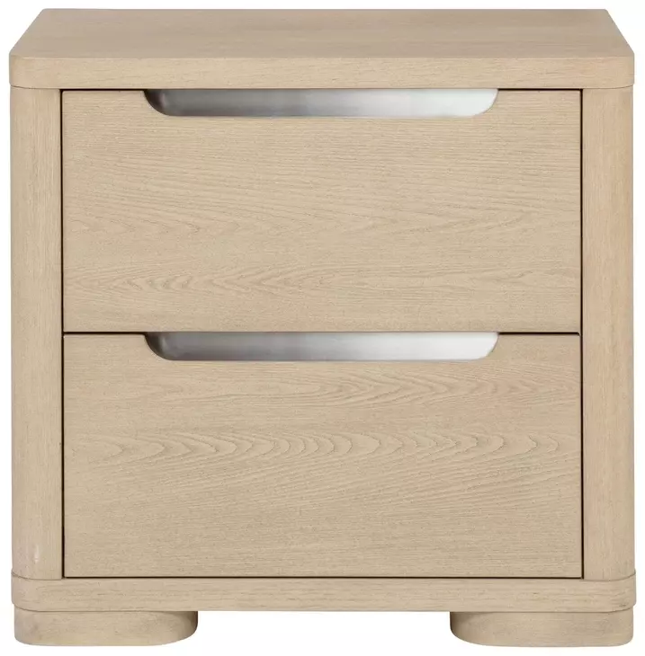Ladera Light Elm 2 Drawer Nightstand