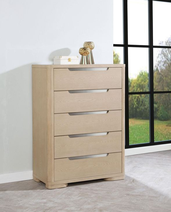 Ladera Light Elm 5 Drawer Chest