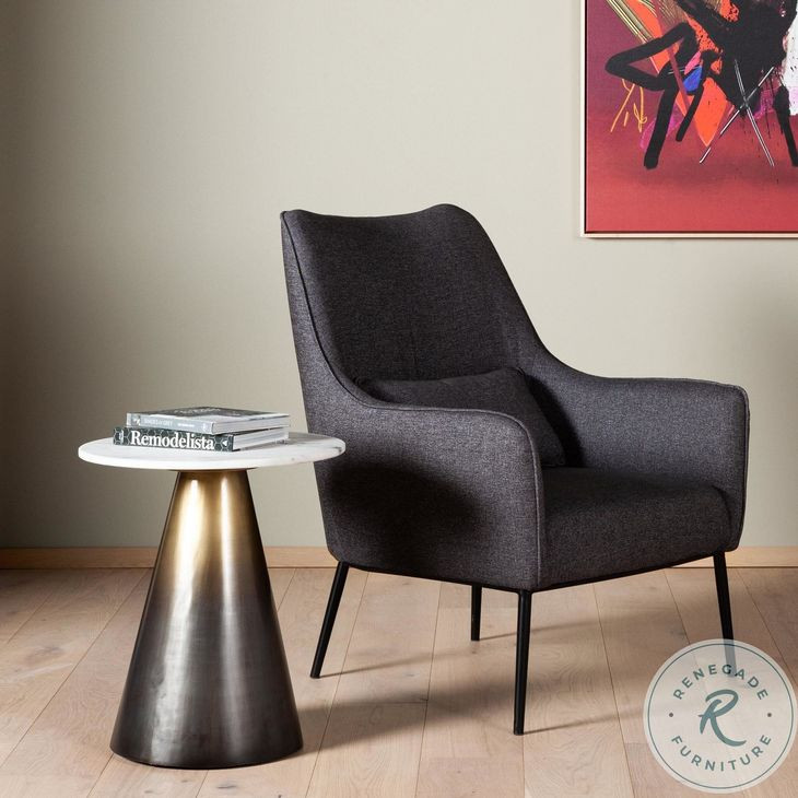 Armon Ombre Antique Brass End Table