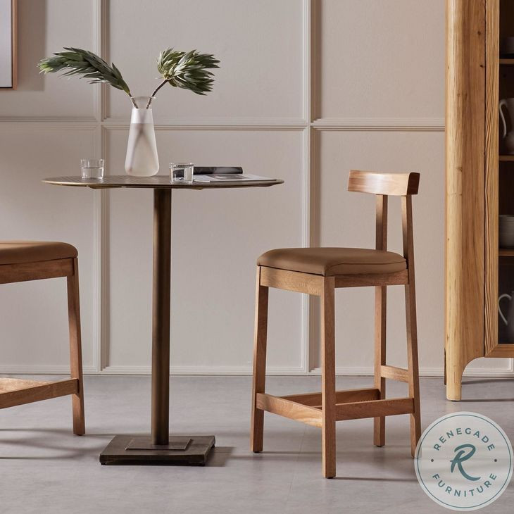 Tex Natural Rosa Morada Counter Height Stool