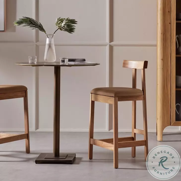 Tex Natural Rosa Morada Counter Height Stool
