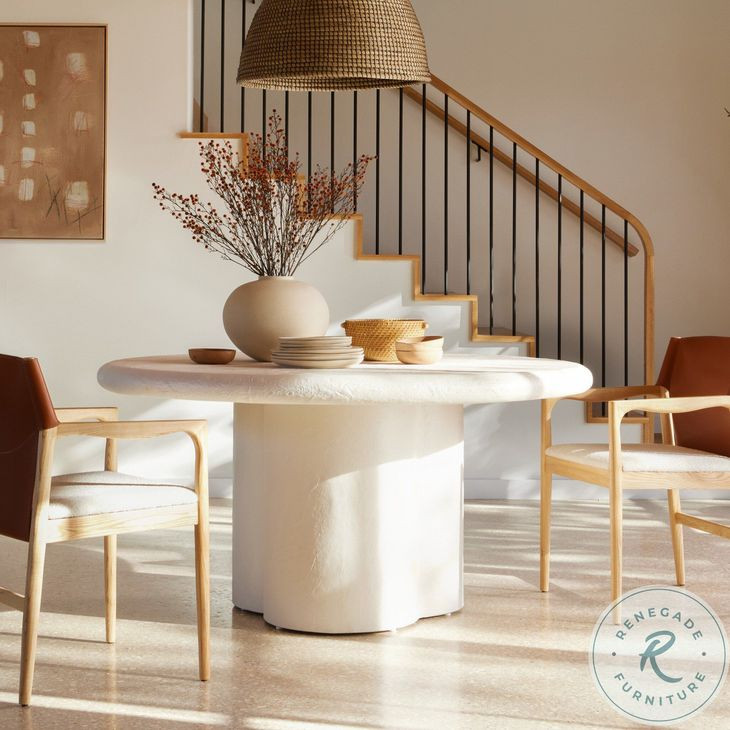 Grano Plaster Molded Concrete Dining Table