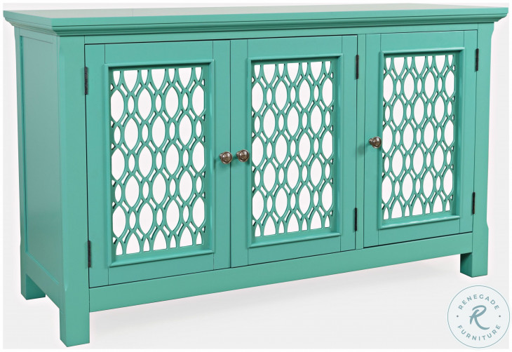 Isabella Aqua 54" Mirrored Accent From Jofran Coleman Furniture