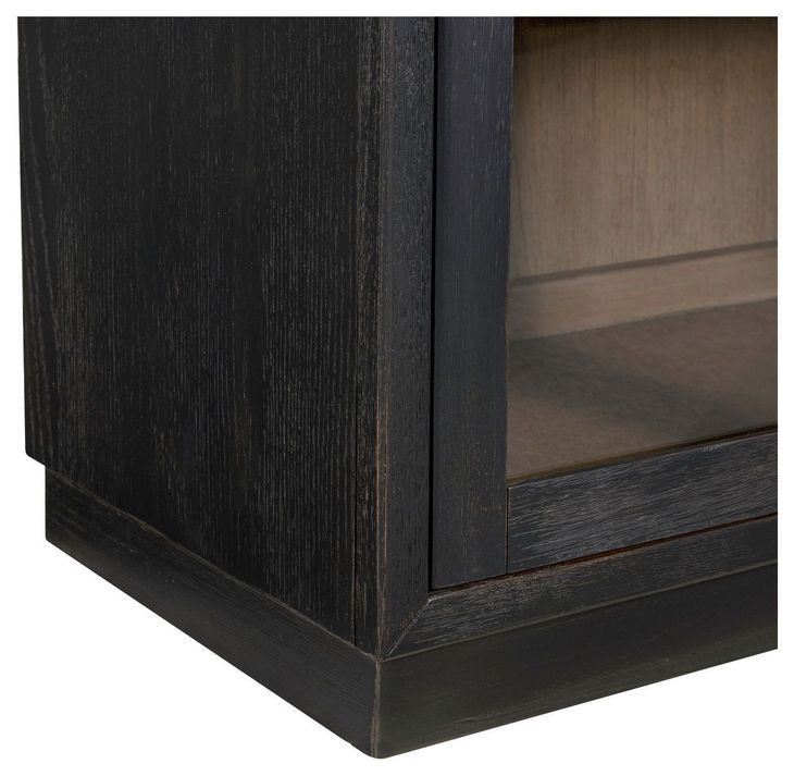 Archway Charcoal 4 Glass Door Accent Cabinet