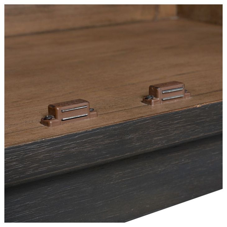 Archway Charcoal 2 Glass Door Accent Cabinet