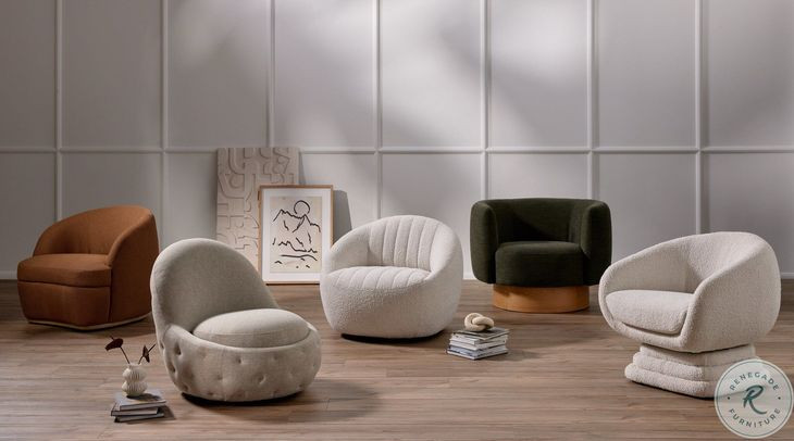 Calista Atlantis Moss Swivel Chair