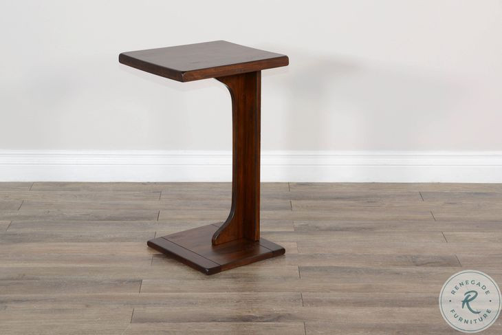 Whimora Medium Brown 13" Rectangular Sofa Mate Table