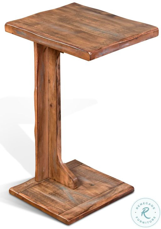 Tuscan Drift Brown Rectangular Sofa Mate Table