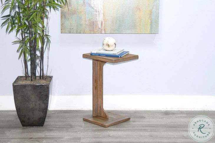 Tuscan Drift Brown Rectangular Sofa Mate Table