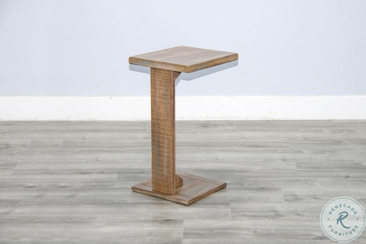 Tuscan Drift Brown Rectangular Sofa Mate Table