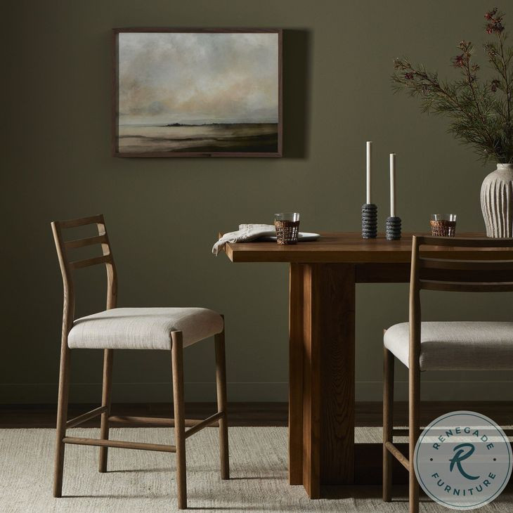 Glenmore Smoked Oak Counter Height Stool