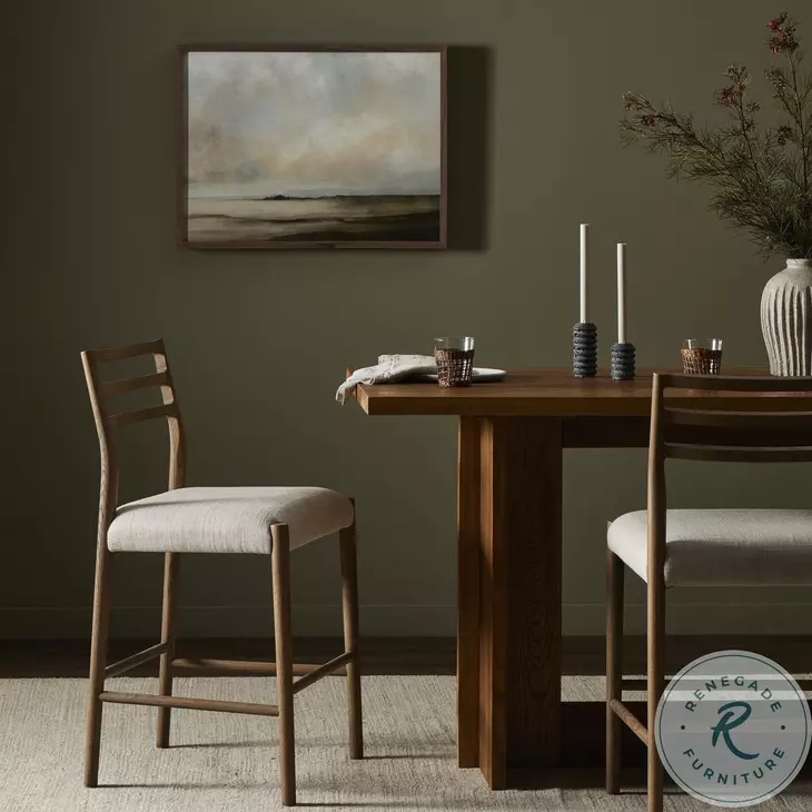 Glenmore Smoked Oak Counter Height Stool