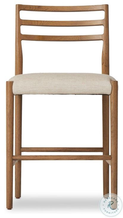 Glenmore Smoked Oak Counter Height Stool