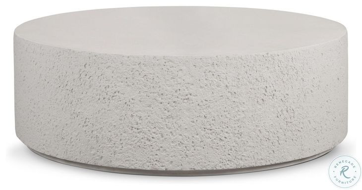 Otero Matte Stone Outdoor Round Coffee Table