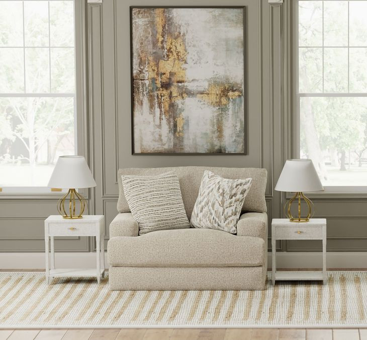 Brett Honey Chair and A Half with Cuddler Cushions