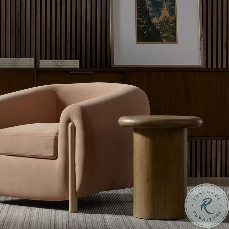 Zach Burnished Parawood End Table