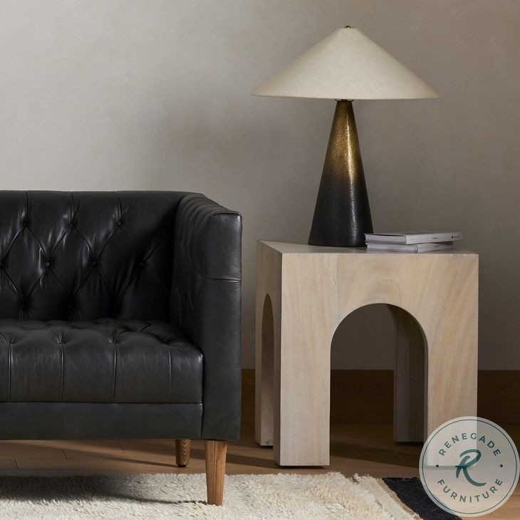 Fausto Bleached Guanacaste End Table