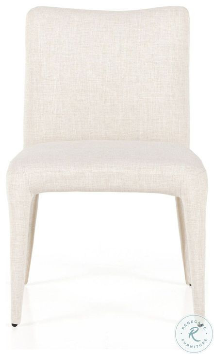 Monza Mixt Linen Natural Dining Chair Set of 2