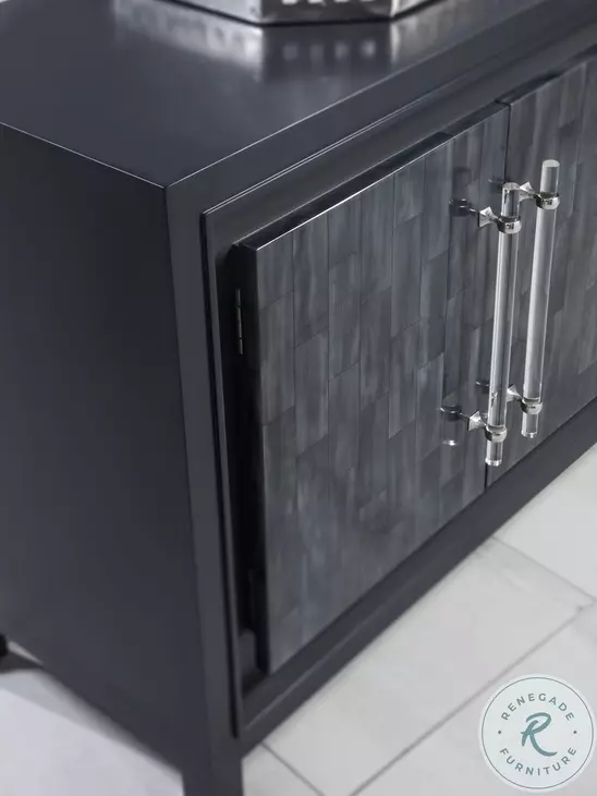 Signature Designs Dark Gray Bone Elation Long TV Stand