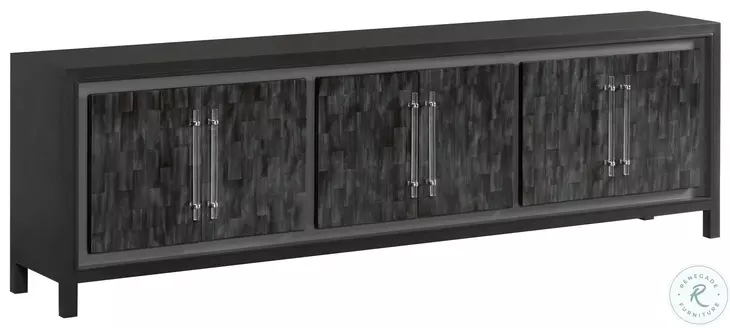 Signature Designs Dark Gray Bone Elation Long TV Stand
