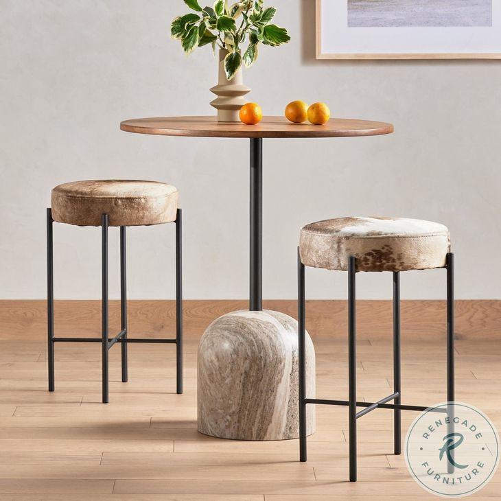 Nocona Speckled Hide Counter Height Stool