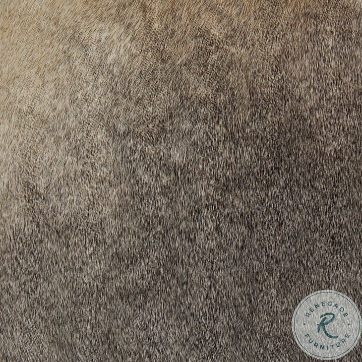 Nocona Black and White Speckled Hide Bar Stool