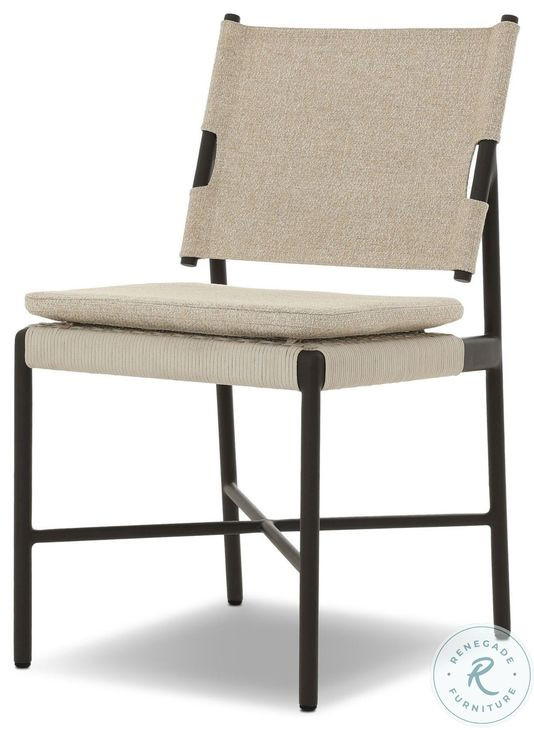 Miller Hayes Cream Outdoor Dining Chair Set of 2