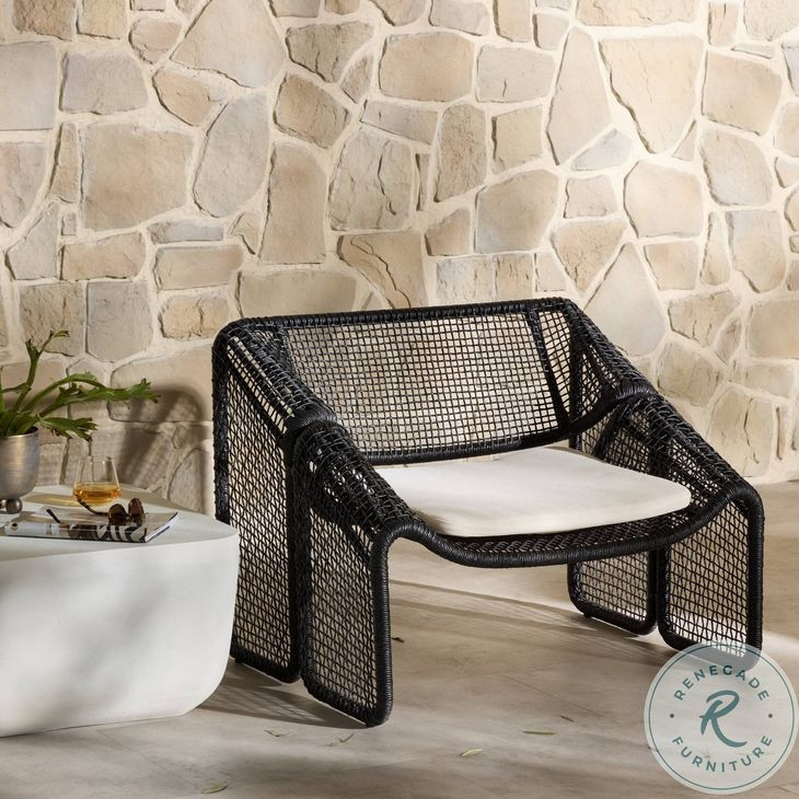 Selma Faux Black Hyacinth Outdoor Chair