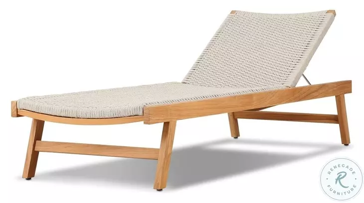 Delano Natural Teak Outdoor Chaise