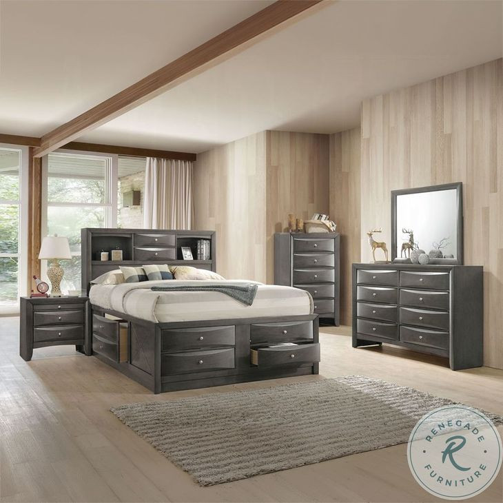 Ireland Gray Oak Nightstand