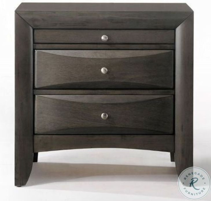 Ireland Gray Oak Nightstand