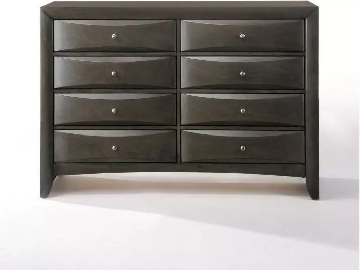 Ireland Gray Oak 8 Drawer Dresser