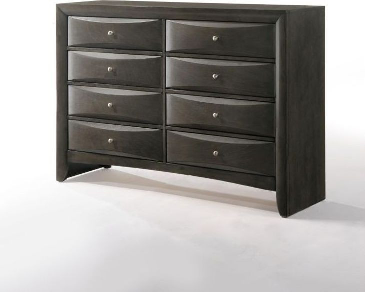 Ireland Gray Oak 8 Drawer Dresser